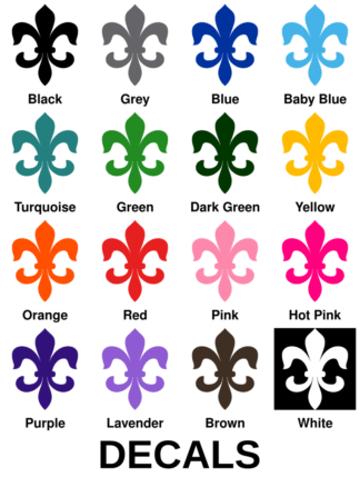 Fleur-de-lis Decals